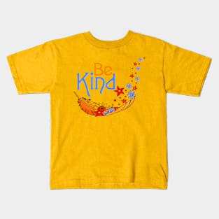 Be Kind - Leaf spreading flowers Kids T-Shirt